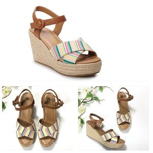 SO “Rosebay” Women’s Espadrille Wedge Sandals